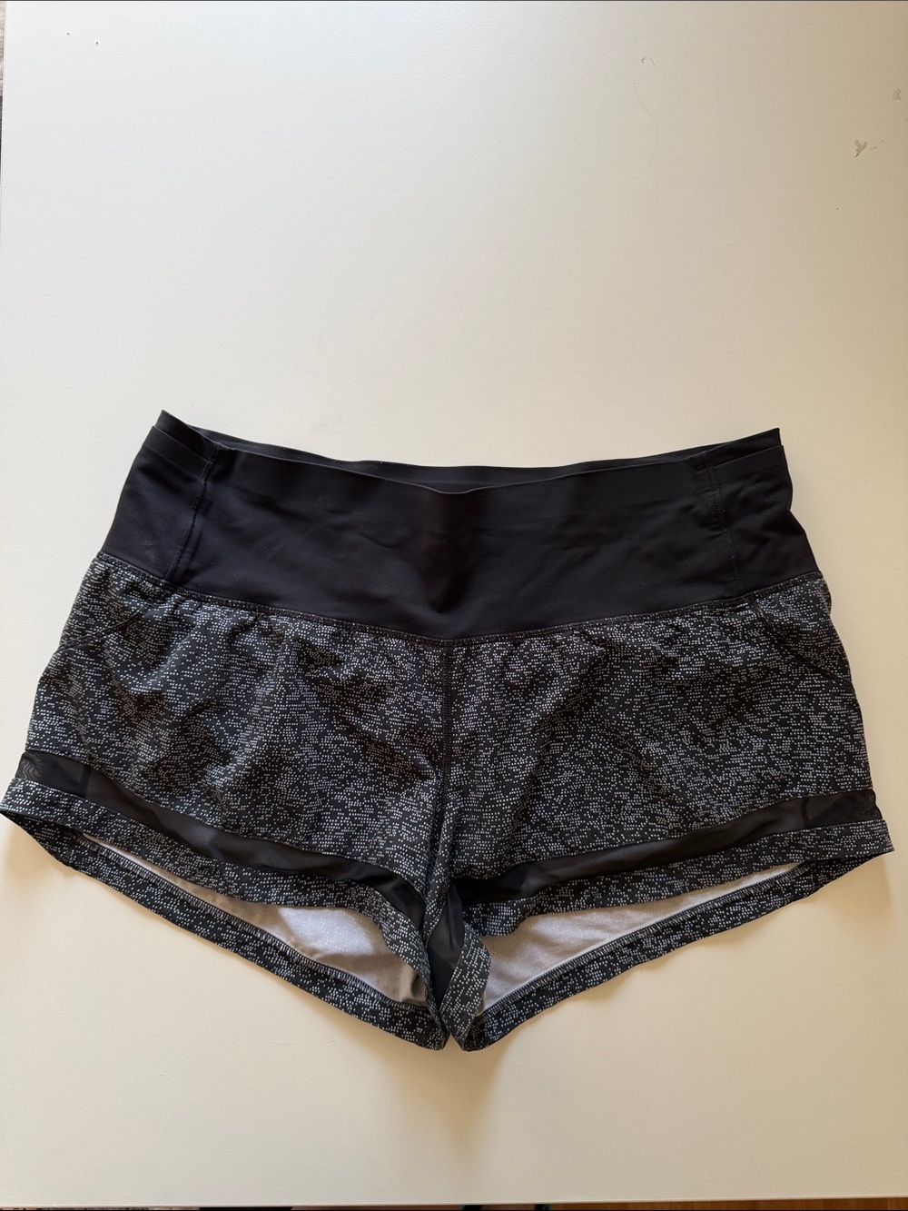 lululemon athletica Black Textured Athletic Shorts